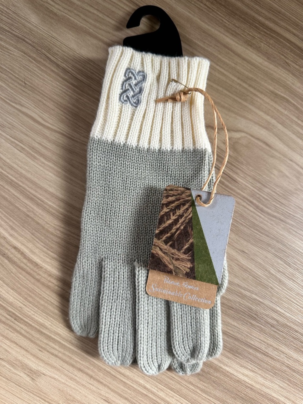 NWT Patrick Francis Ireland Gloves and Headband Set Celtic Sustainable Knit